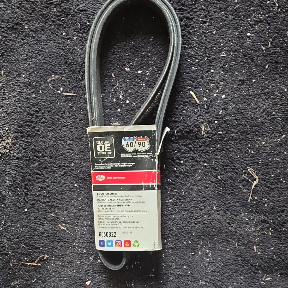 Gates Ribbed Serpatine Belt